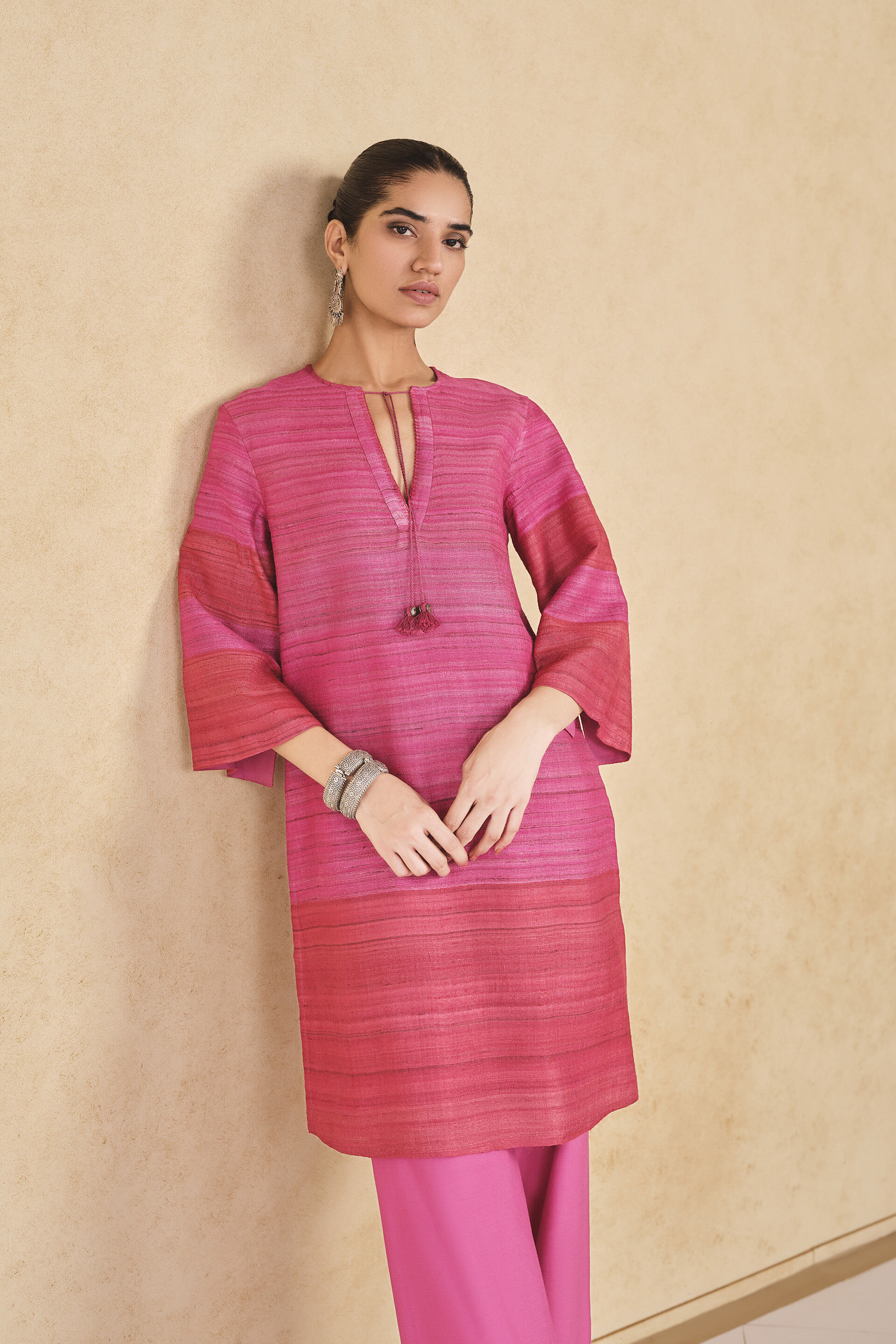 Tesfaye Silk Co-ord - Pink, Pink, image 6